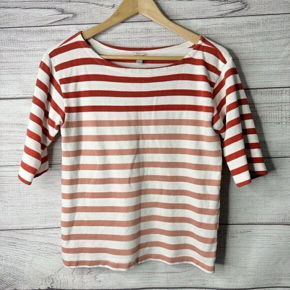 J. Crew Tops - J. Crew Striped top 100% Cotton 3/4 Sleeve Where's Waldo Looking‎ shirt size XS